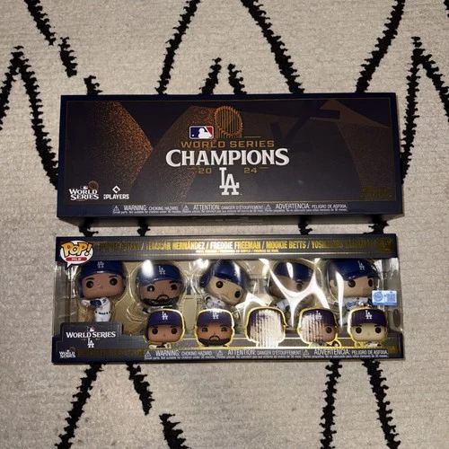 Funko Pop Los Angeles Dodgers 2024 MLB World Series Champions 5-Pack See Pics