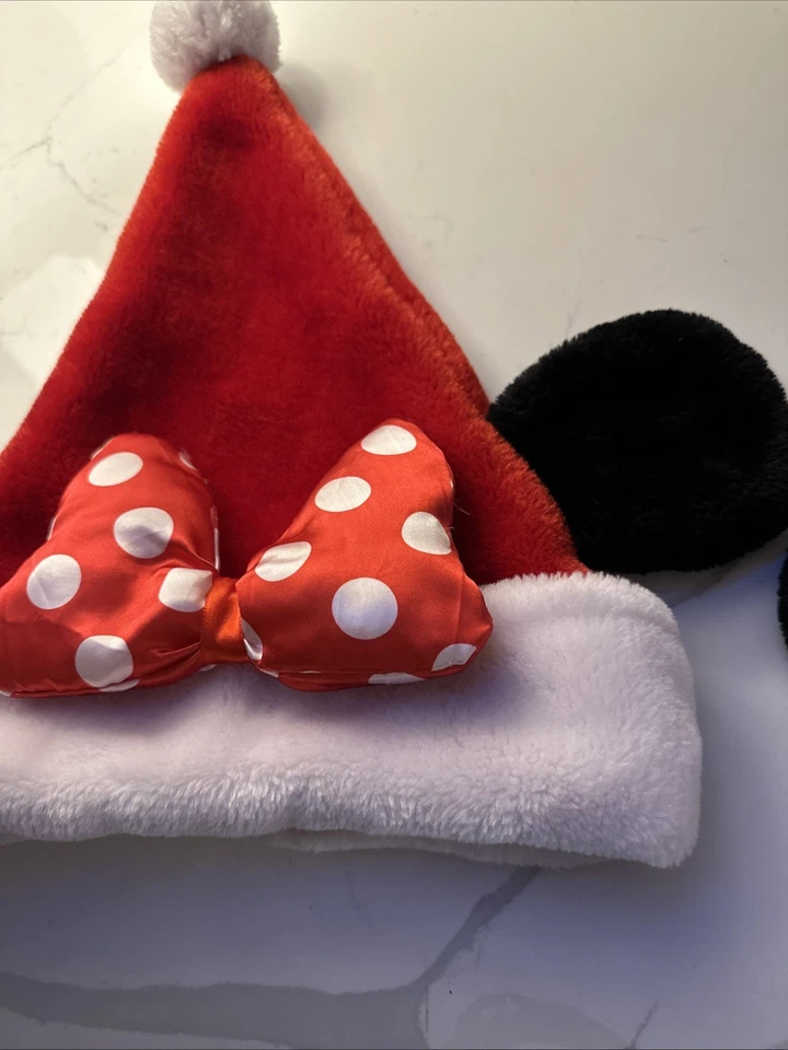 Disney Parks World Adulto Minnie & Mickey Mouse Papá Noel Sombreros con Orejas de Ratón Set/2 Foto 4 de 4