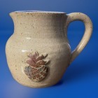 VINTAGE GLAZED POTTERY HANDCRAFTED PINEAPPLE PITCHER SIGNED AND DATED BY POTTER — photo 1