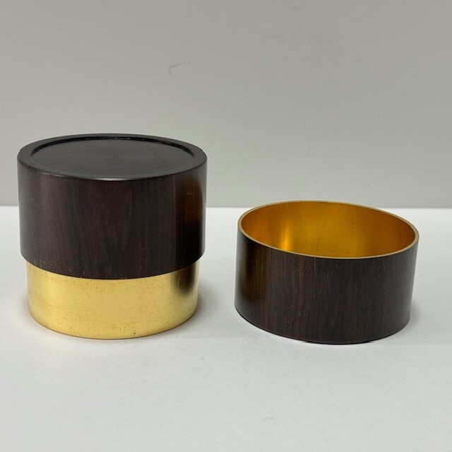 Rare Japanese Tea Ceremony Ebony Nakatsugi Wakin Natsume Tea Caddy