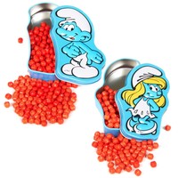 Smurf Candy Tin Party Accessory on sale Smurf Candy Tin Party Accessory on sale