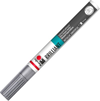 Marabu Lackmarker ''Brilliant Painter'' Strichstärke: 2-4 mm silber