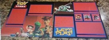 Disney Pixar Toy Story Scrapbook 2 Pages 12"x12" Buzz, Woody Zurg - Let's PLay