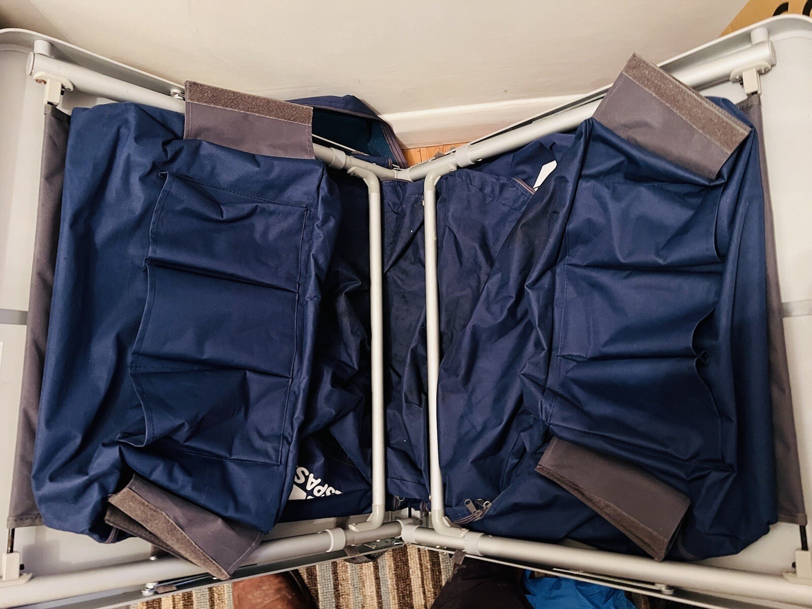 TRESPASS Folding Camping Table Kitchen Unit Storage Outdoor Picnic Cook