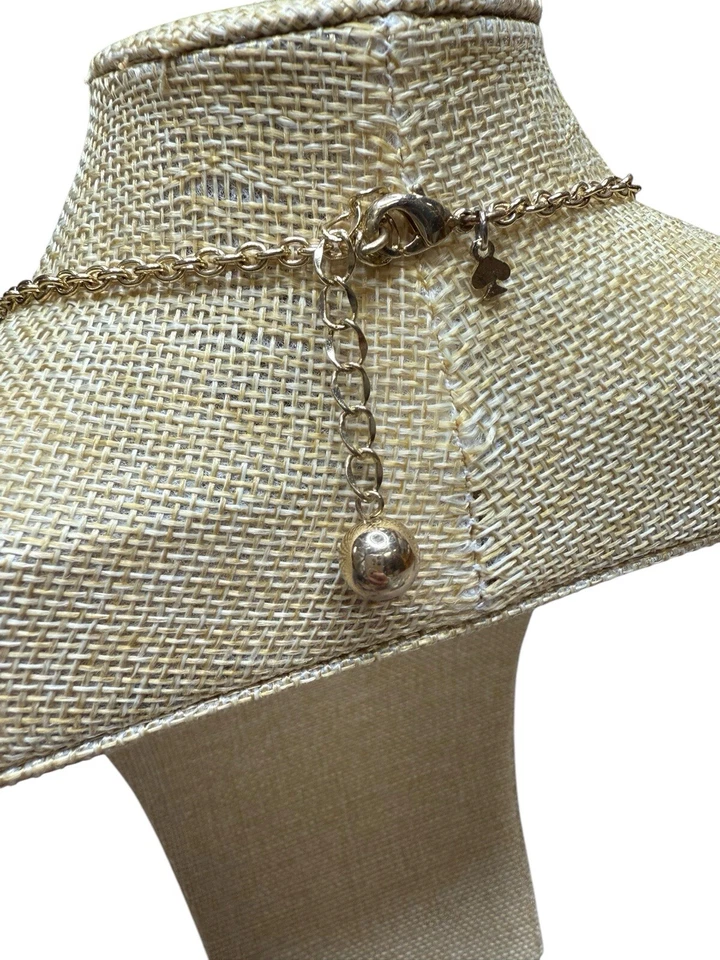 Kate Spade Nueva York Retirado Enmarcado Piedra Declaración Collar Oro Amarillo Negro Foto 4 de 4