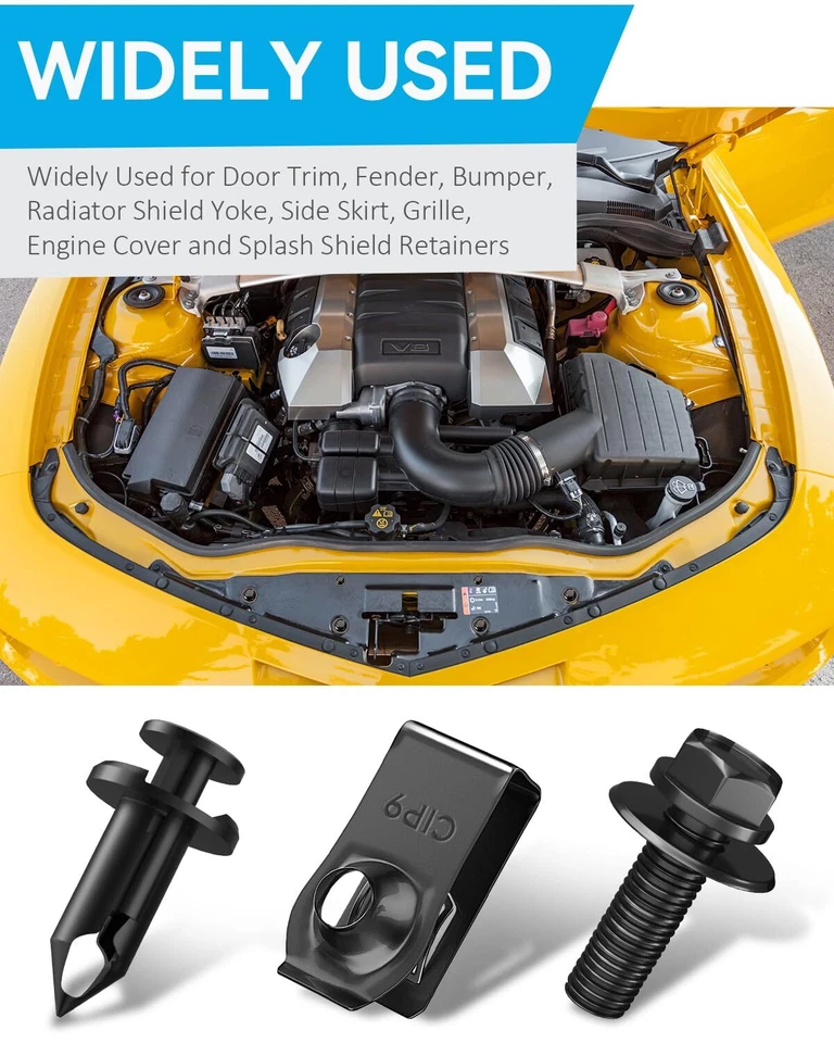 35PCS Car Clips Fasteners Kit Front Engine Splash Shield Bolts Bumper Retainer - Imagem 4 de 4