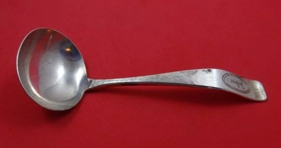 Elizabeth Tudor Hammered by Schofield Sterling Silver Sauce Ladle 5 3/4"