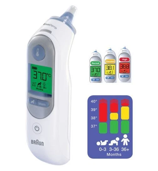 Braun Thermoscan 7 Ear Thermometer IRT6520 With Lighting
Opens in a new window or tab