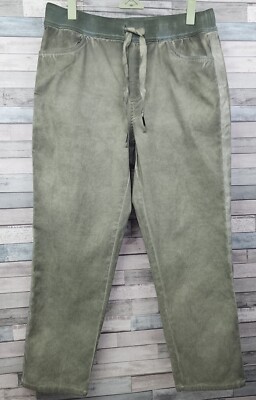 Tribal Womens Capri Pants Size Medium Seasonal Essentials Pull on Green Stretch
