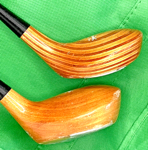 Vintage SPALDING Laminated Maple Match Play 82713 True Power St Sh Driver & 3 Wd - Picture 3 of 19