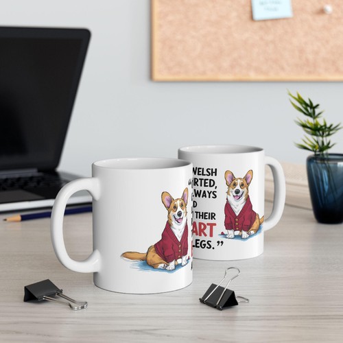 Cardigan Welsh Corgi on White Ceramic Mug Cup, Dog Lover Gift Coffee & Tea Fans - Picture 4 of 7