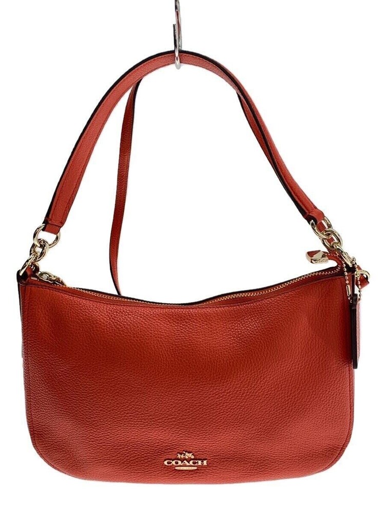 COACH Shoulder Bag Leather ORN Solid Color 56819