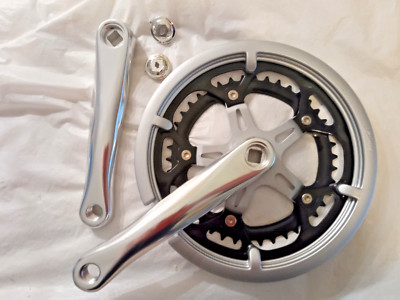 Neu Rennrad Zwei 2-Gang Kettenrad Kurbelsatz 52/42T Stahlringe 170mm Aluarm
