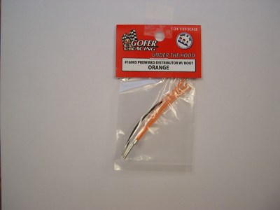 GOFER RACING ORANGE PREWIRED DISTRIBUTOR 1/24 AND 1/25 SCALE MODEL CAR PART