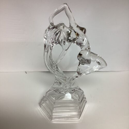 Vintage RCR Kristallglas Statue Figur Tänzerin Ofelia fließendes Haar Skulptur - Bild 9 von 11