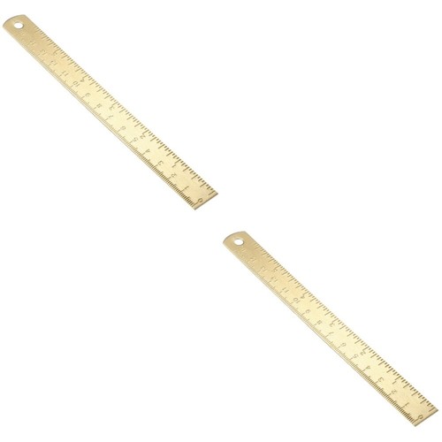 2pcs Student Drafting Ruler Engineering Drawing Ruler Precise Measuring
