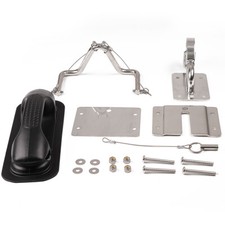 304 Stainless Steel Quick Release Snap Davits Set Black Handle Boat Accessories