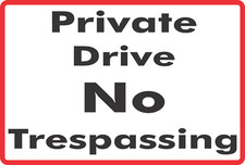 New Private Drive Aluminum Metal Sign 8" x 12" Size in your choice of colors.