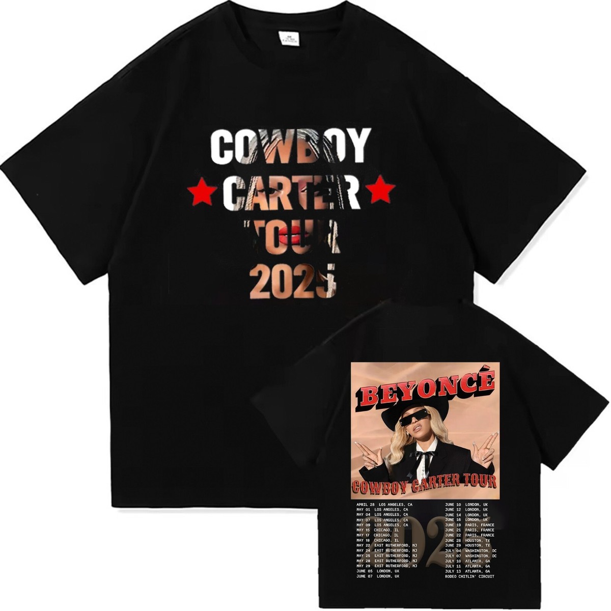 Beyonce Cowboy Carter Tour 2025 Unisex T Shirt S-3XL, Gift