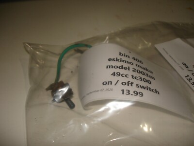 Eskimo Mako 2003m tc300 on off switch ice auger part bin 406 49cc | eBay