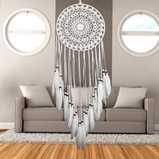 Handmade Large Dream Catcher with Feathers, Dreamcatcher Wall Decor for Home
