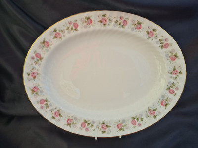 Minton FRÜHLINGSSTRAUSS SERVIERPLATTE, FLEISCHTELLER, SERVIERTABLETT - 1. QUALITÄT