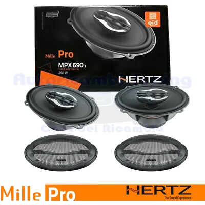 Hertz MPX 690.3 Line Tausend Pro Paar Lautsprecher Koaxial Ovale 3 Way 260W