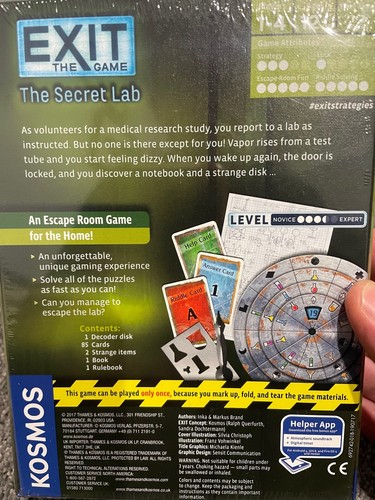 Exit The Game The Secret Lab | eBay