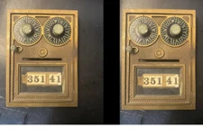 Qty Of Ten (10) VINTAGE Of POST OFFICE DOORS AND FRAME 50'S-60'S