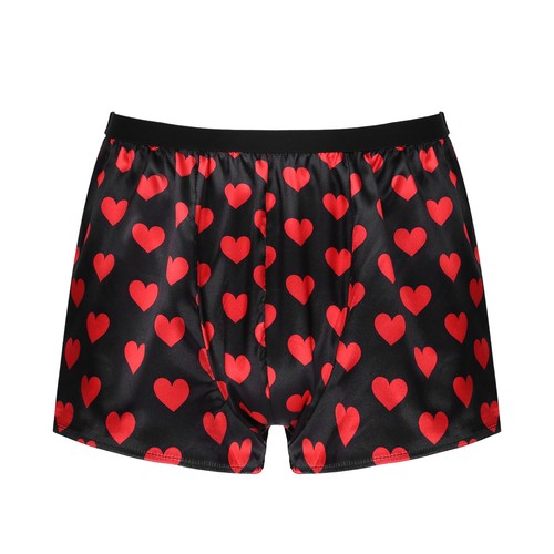 Men's Satin Boxer Shorts Silk Bottoms Loose Briefs Swimming Trunks Swimwear - Picture 57 of 98