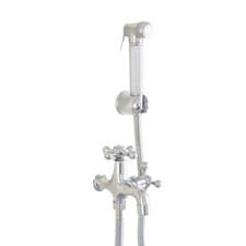 Polished Chrome Mop Pool Cold Water Tap Faucet Pressurized Shower Head sav519