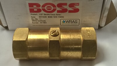 Boss 32210349 Boss 102S (1500D) 1 1/2'' Doppelrückschlagventil - NEU KOSTENLOSE LIEFERUNG