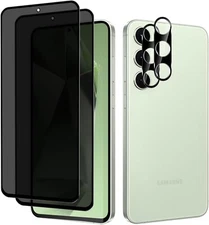 For Samsung Galaxy S25 FE S24 FE Tempered Glass Privacy Screen Protector & Lens