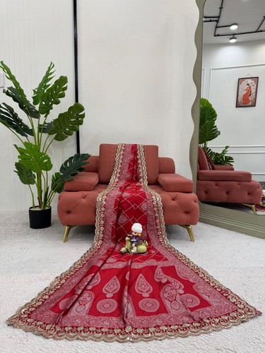 Lanzamiento Nuevo Sari de Seda Kota con Elegante Blusa para Boda - Imagen 11 de 11