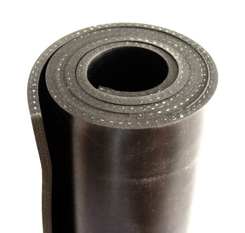 Produktbild von Gummimatte 2000x150x3 Mm – Mit Gewebeeinlage, Ideal Als Unterlage, Dämmung Oder Rutschschutz