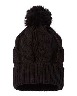 Richardson 141R Chunk Twist Cuffed Pom Pom Beanie