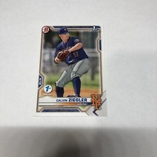 2021 Bowman Draft 1st Edition Calvin Ziegler New York Mets #BD-123