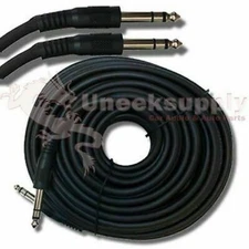 50 Ft. Dual Trigger Drum Pad Cable Roland Pd-7 Pd-9 Pd-80 Pd-100 Pd-120