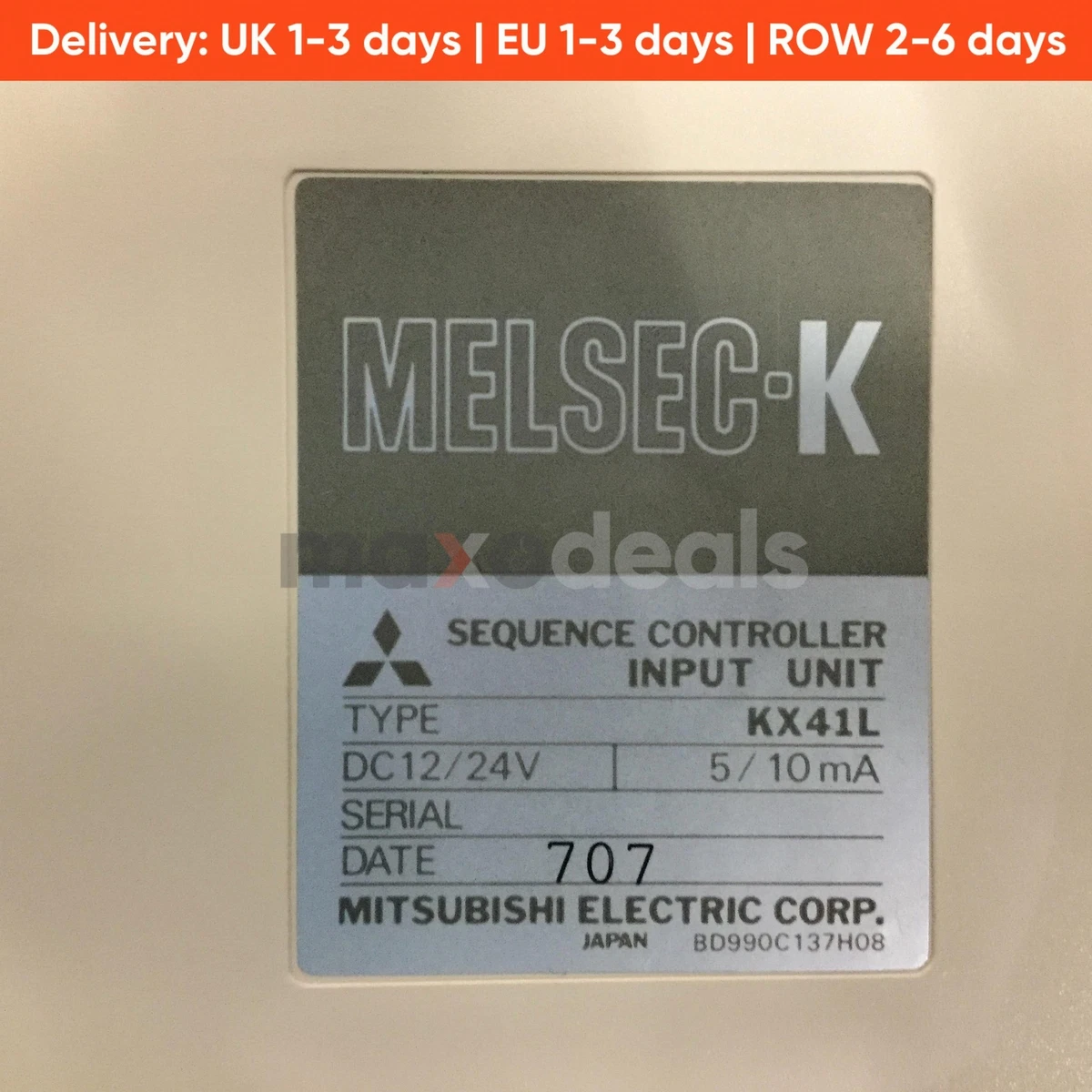 Mitsubishi KX41L Sequence Controller Input Unit DC12/24V 5/10Ma