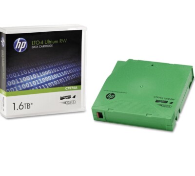 HP LTO-4 Ultrium RW Backup Data Cartridge - Sealed - 1.6TB - C7974A