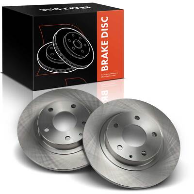 2x Rear Driver & Passenger Side Disc Brake Rotors for Mazda 6	2014-2021 L4 2.5L
