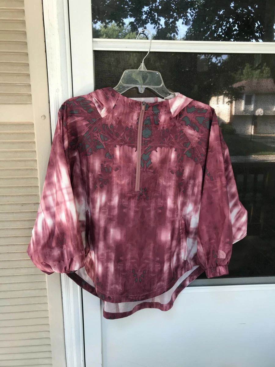 The North Face Womens Sz M Gymset Crop Anorak Jacket Water
