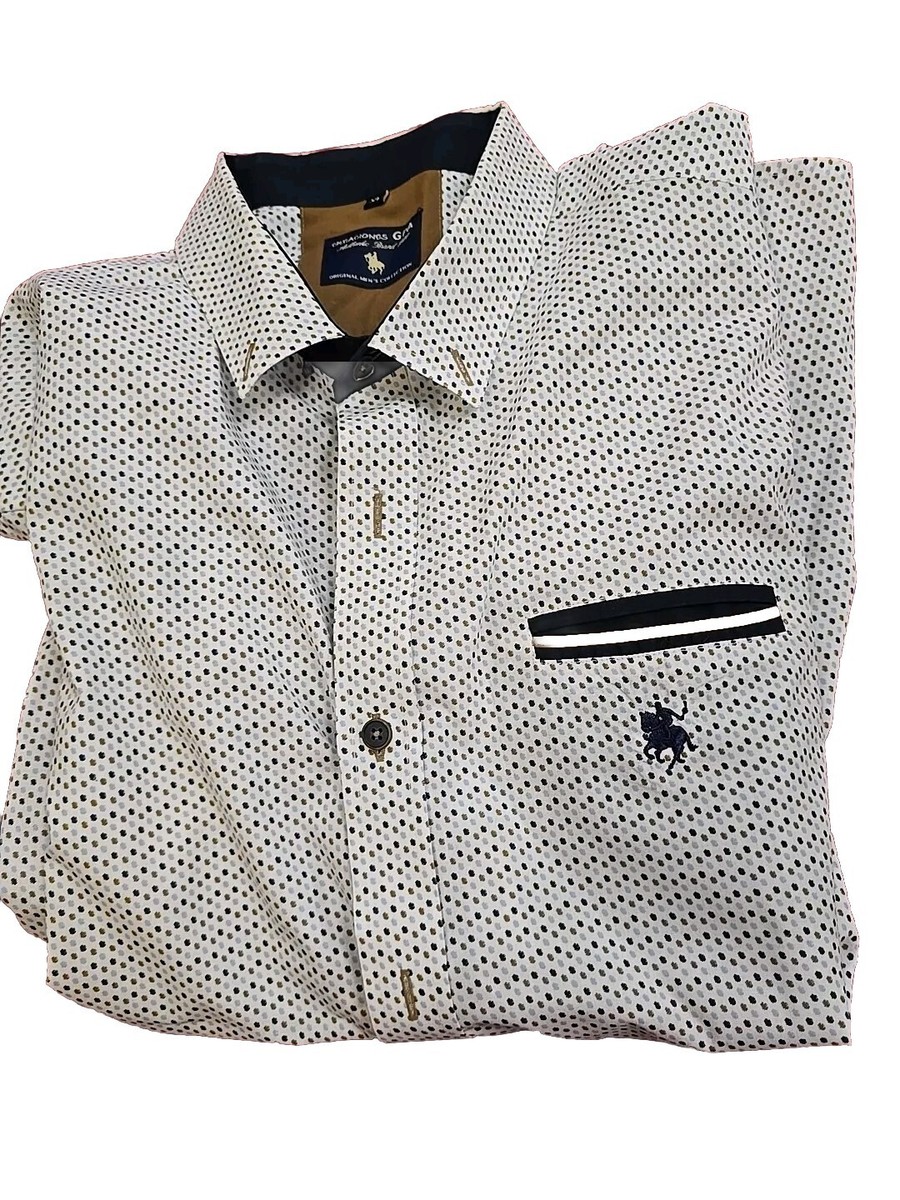 Creaciones GPA Original Men'sPolka dot buttonup short sleeve Creaciones GPA Original Men'sPolka dot buttonup short sleeve