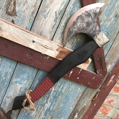 MDM -  Viking Battle Hatchet, Hand Forged Viking Tomahawk Axe Ax, Christmas Gift
