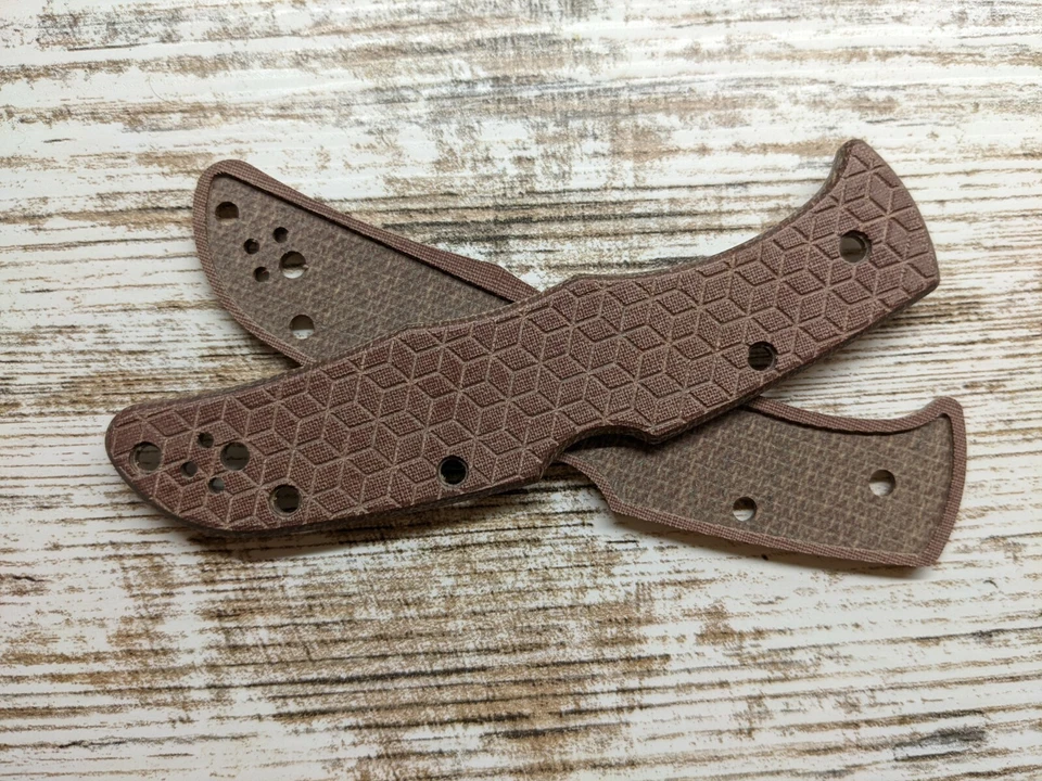 Básculas Micarta para Spyderco Endura 4 (solo manijas) Foto 3 de 4