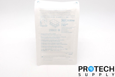 Falcon 353046 Culture Plate 6 Well Flat Bottom NEW