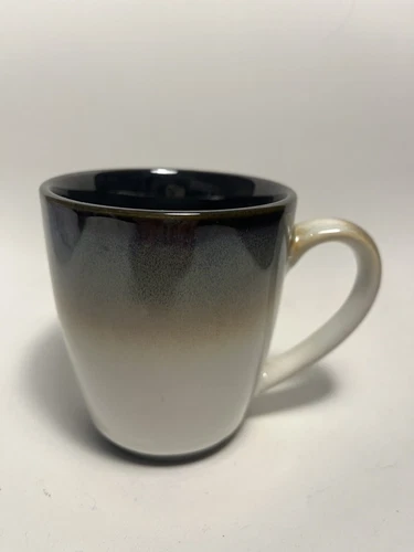 SANGO Nova Black Coffee Mug Cup #4932  Black Sand & Cream B22