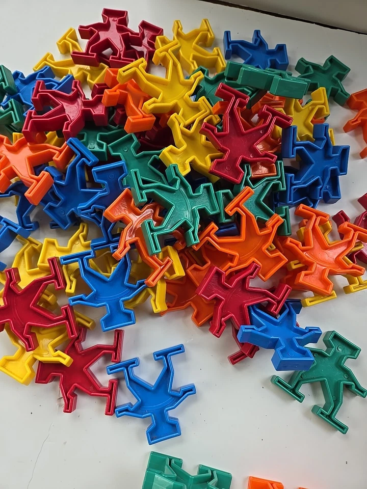 Set of 68 LockRobots Building Stacking Toys Lock Robot USA - Image 2 of 4