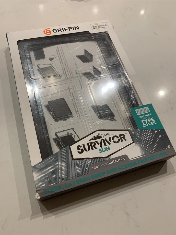 Griffin Survivor Slim for Microsoft Surface Go. GFB-011-BLK. New! - Image 3 of 4