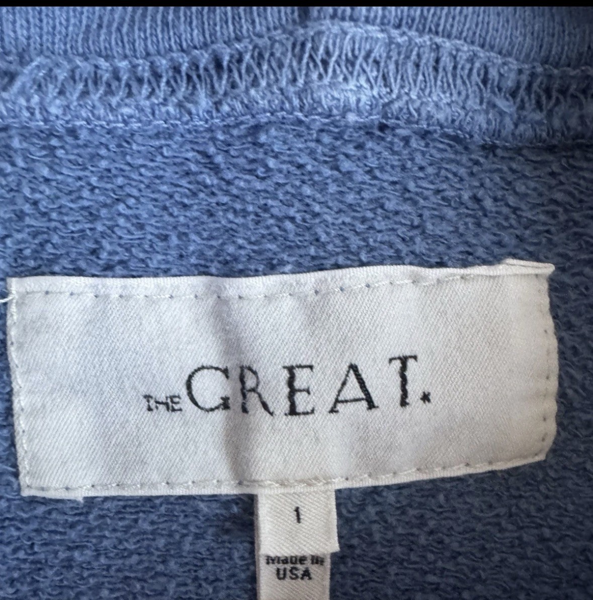 The great. Teammate Hoodie Sweatshirt sz 1